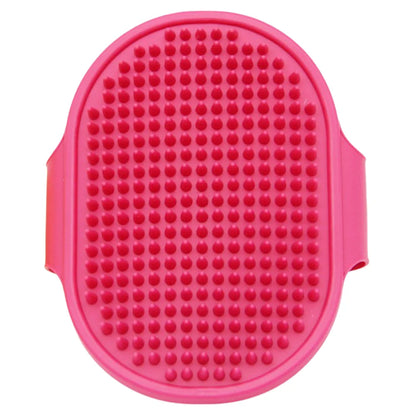 Pet Grooming Brush for Bath Massage, Silicone Bristle Deshedding Tool with Ergonomic Handle for Cats Dogs, 1PC