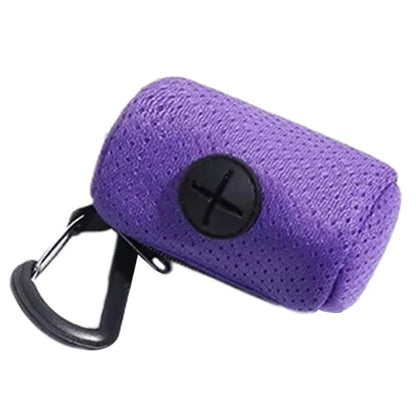 Dog Poop Bag Dispenser Portable Holder, Leash Attach Pet Waste Bag Container, Durable Outdoor Walking Travel Pet Supply