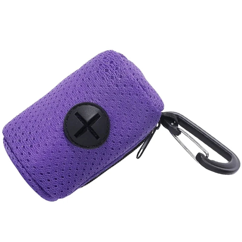 Dog Poop Bag Dispenser Portable Holder, Leash Attach Pet Waste Bag Container, Durable Outdoor Walking Travel Pet Supply