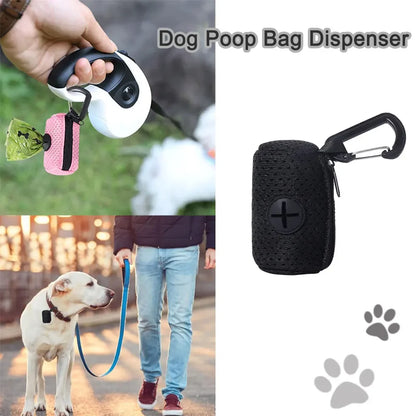 Dog Poop Bag Dispenser Hangingable Dog Poop Bag Holder Poo Bags Dispenser for Dogs Walking Garbage Bags Dispensers Pet Supplies