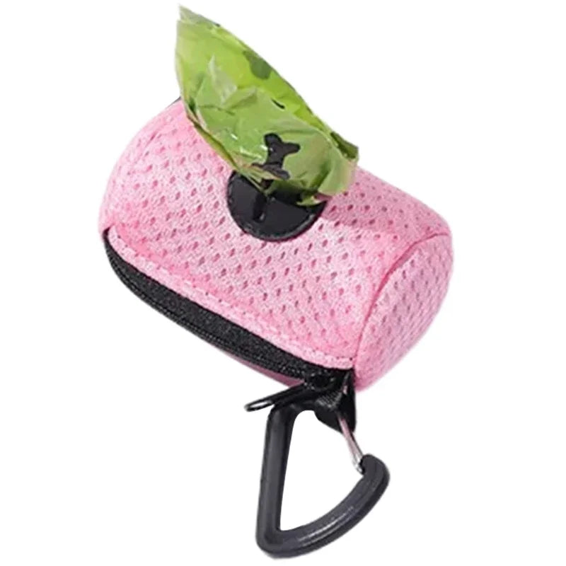 Dog Poop Bag Dispenser Portable Holder, Leash Attach Pet Waste Bag Container, Durable Outdoor Walking Travel Pet Supply