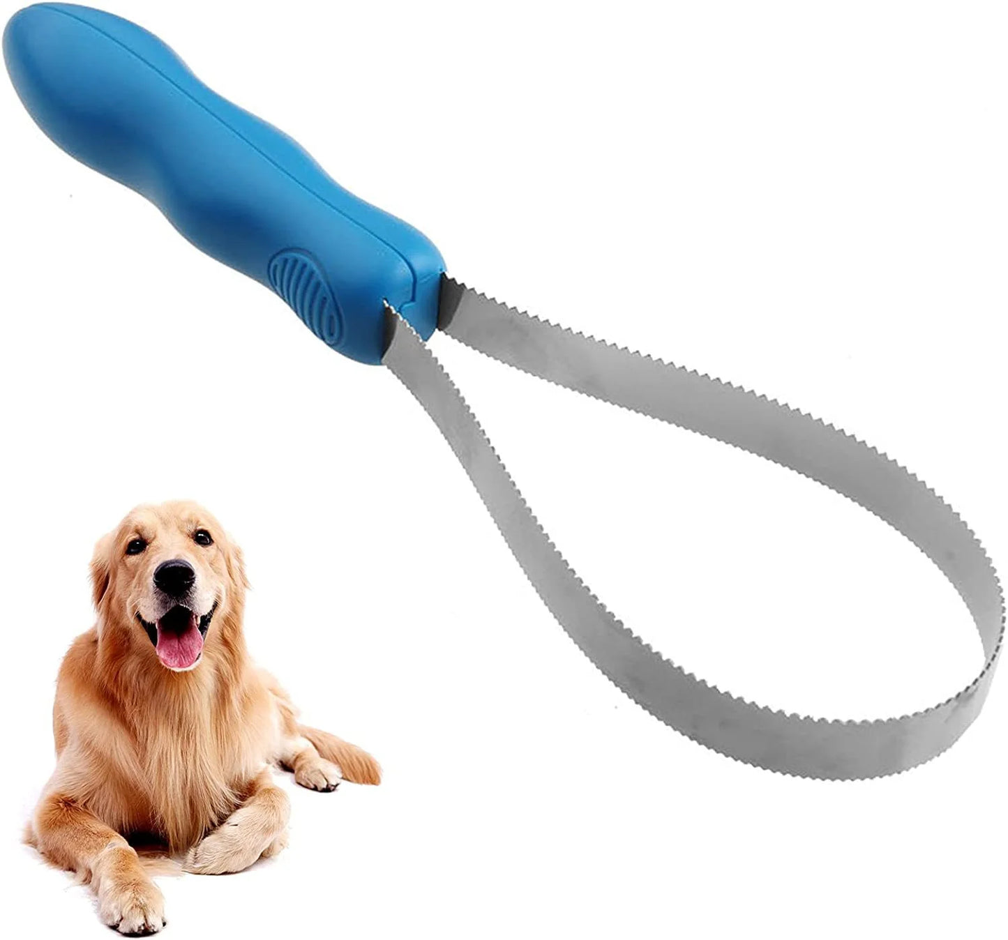 Pet Dog Grooming Brush, Hair Remover & Thinner Tool for Long Hair Pets