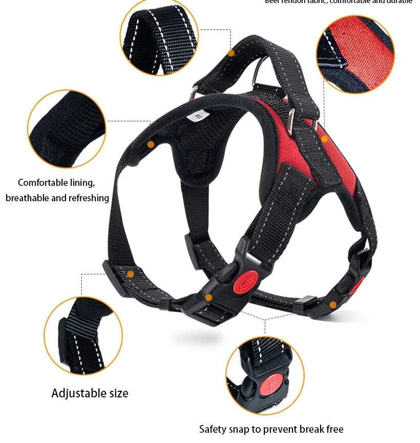 Dog Pet Harness Adjustable Control Vest Dogs Reflective XS S M L XL String Vest