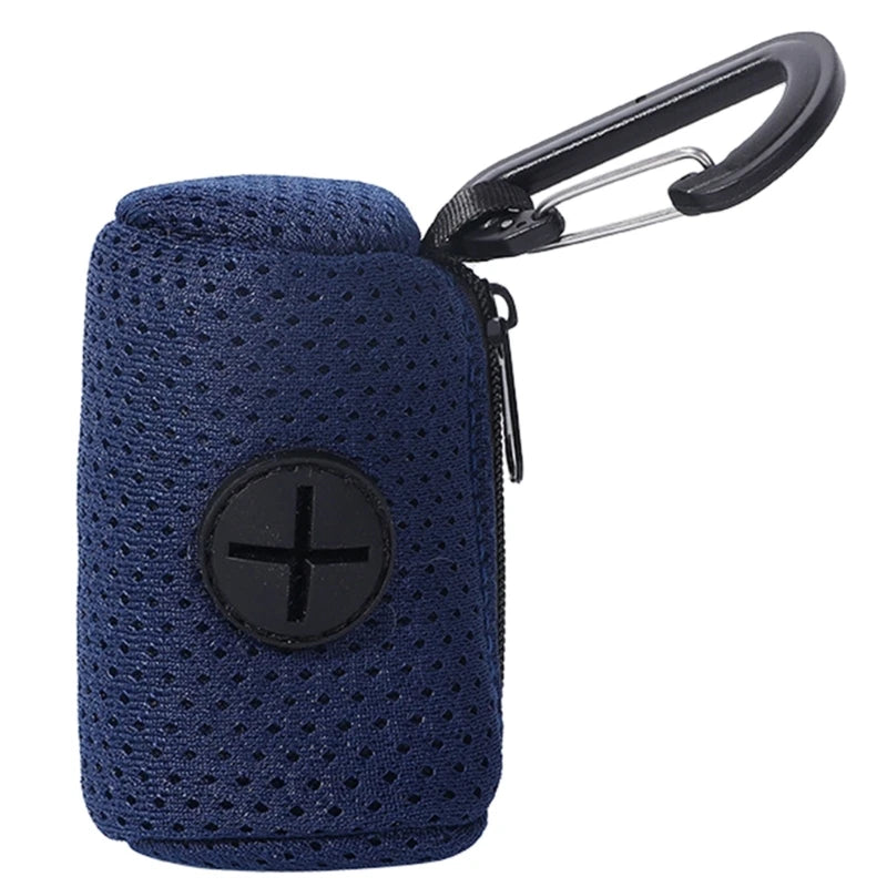 Dog Poop Bag Dispenser Portable Holder, Leash Attach Pet Waste Bag Container, Durable Outdoor Walking Travel Pet Supply