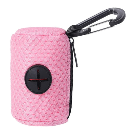 Dog Poop Bag Dispenser Portable Holder, Leash Attach Pet Waste Bag Container, Durable Outdoor Walking Travel Pet Supply