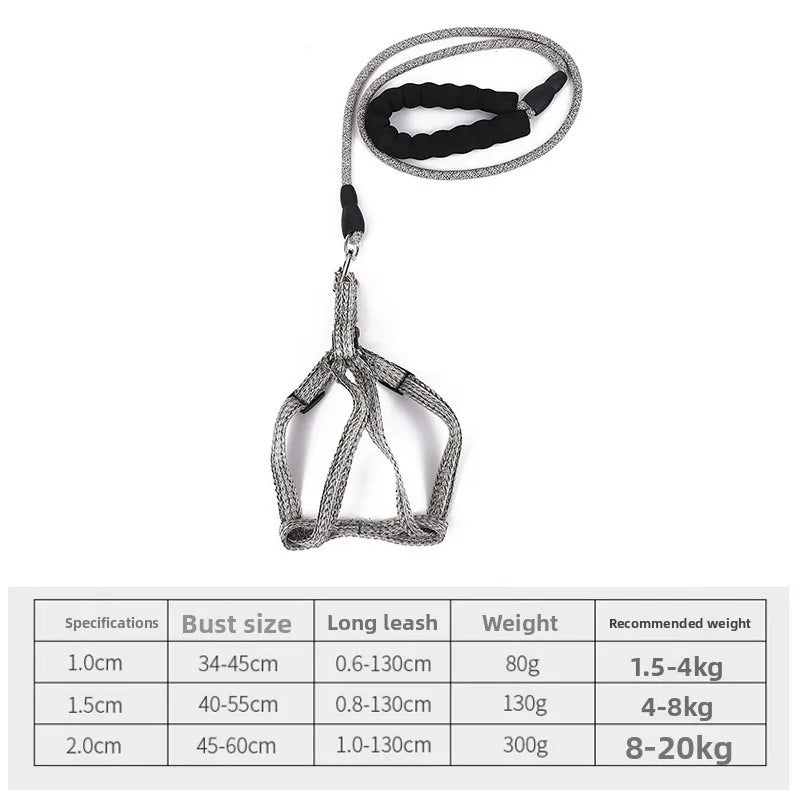 Dog leash, Retractable Harness, Dog Walking Rope, Medium, Small dog Chains, Collars, Pet supplies
